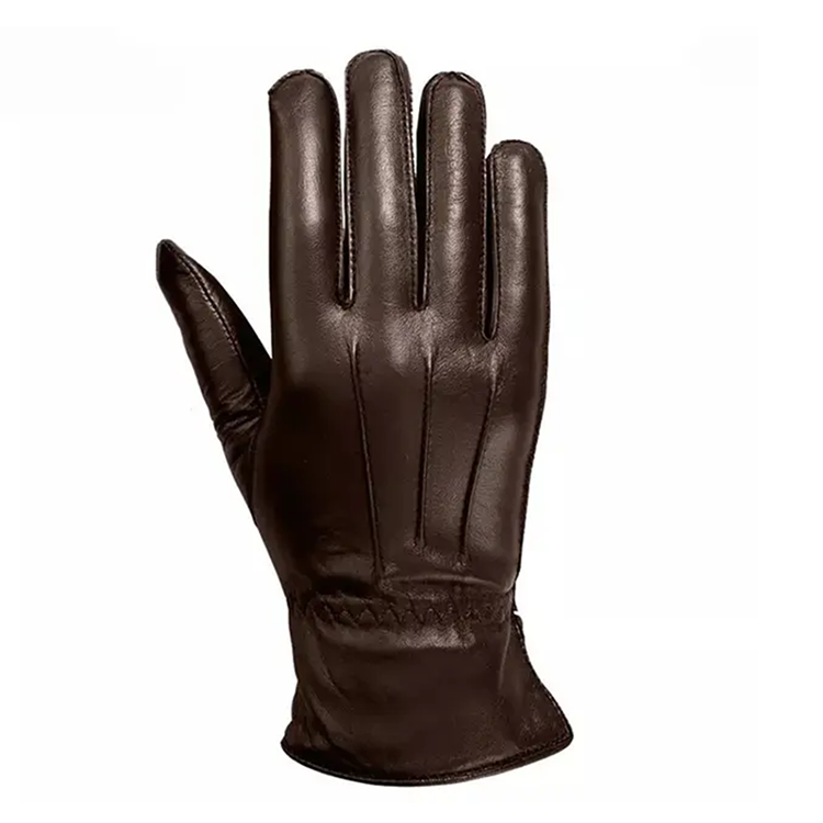Hestic Sports Wear Custom Winter Men Classic Touch Screen Sheepskin Leather Gloves